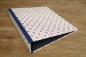Preview: Folder with graphic pattern dark blue, red, white